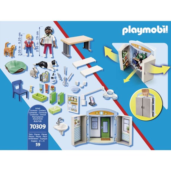 Playmobil City Life Vet Clinic Play Box 70309 Pickup/Delivery - Picture 2 of 7